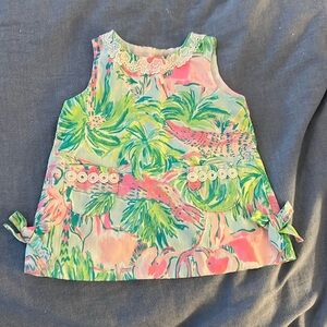 Lilly Pulitzer baby shift dress with diaper cover